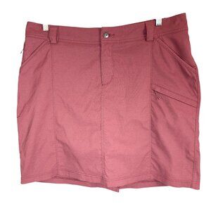 Duluth Trading Co 18 Dry On The Fly Skort Dusty Rose UPF 50 Tennis Golf Hiking